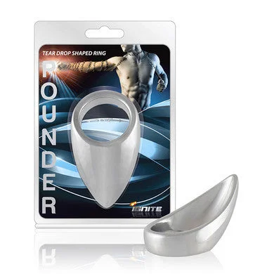 cock ring for mutual vibes-Pounder Tear Drop Shaped Ring  - 1.5-inch