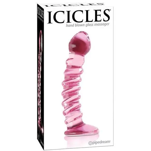 fantasy silicone blue dildo-Icicles No. 28 Hand Blown Glass