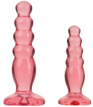 Anal toys for anal vibe-Crystal Jellies Anal Delight  Trainer Kit - Pink