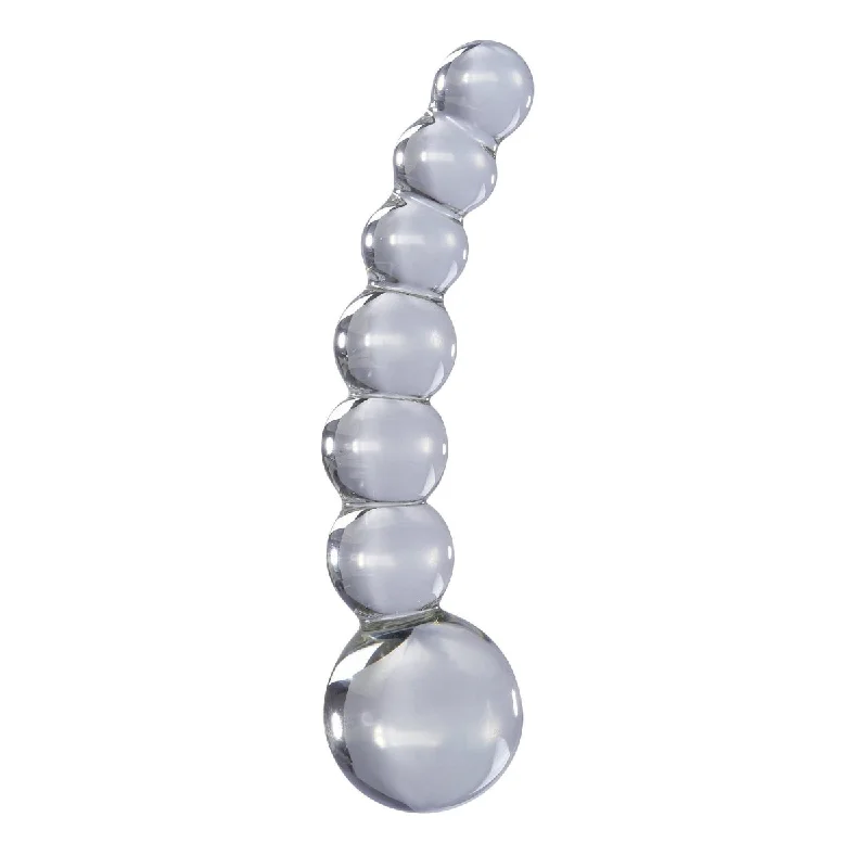 soft glass glossy dildo-Icicles #66 Clear