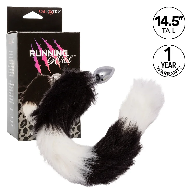 Anal toys for hush thrill-California Exotics - Running Wild Fur Tail Metal Anal Plug