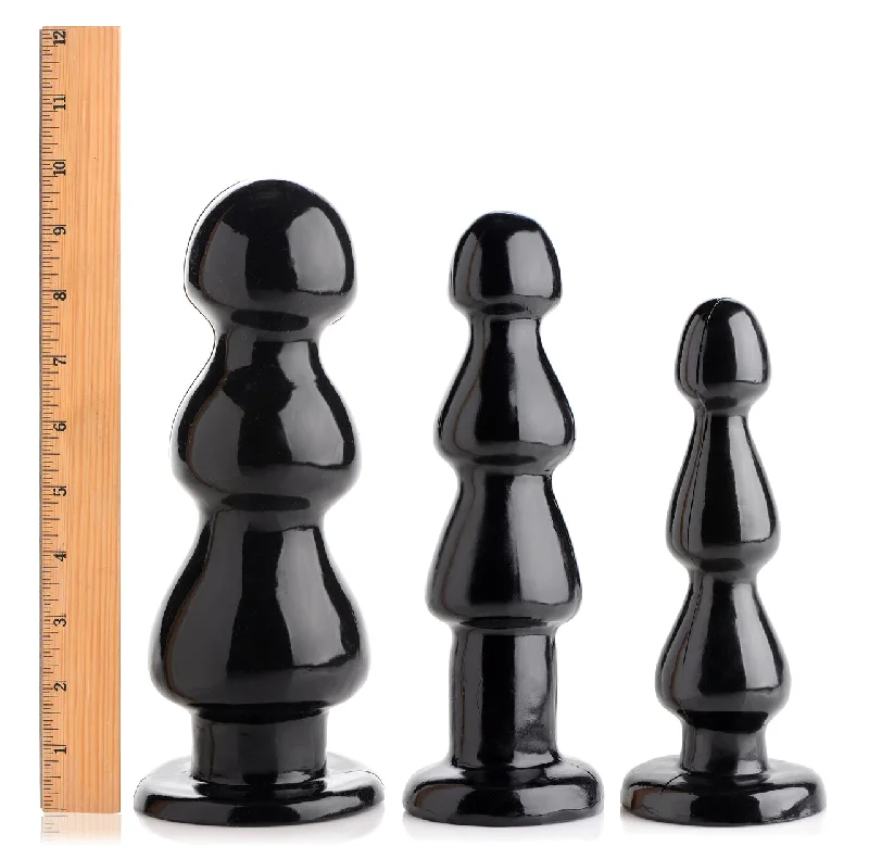 Anal toys with fine coat-The Three Bumps Anal Plug