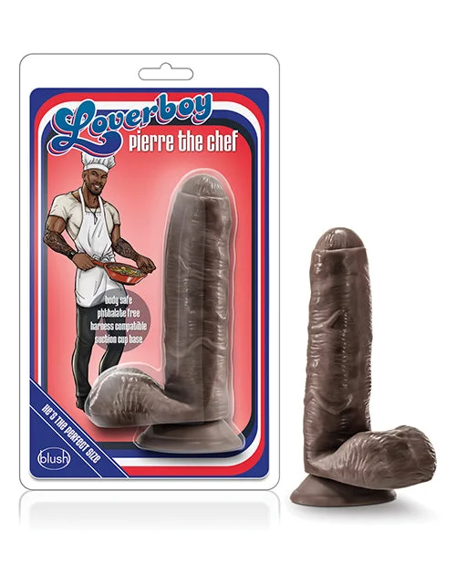 curved glass pink dildo-Blush Loverboy Pierre The Chef - Chocolate