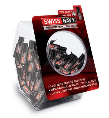 Anal toys fit guide-Swiss Navy Premium Anal  Lubricant - 50 Count 1 Oz.  Fishbowl