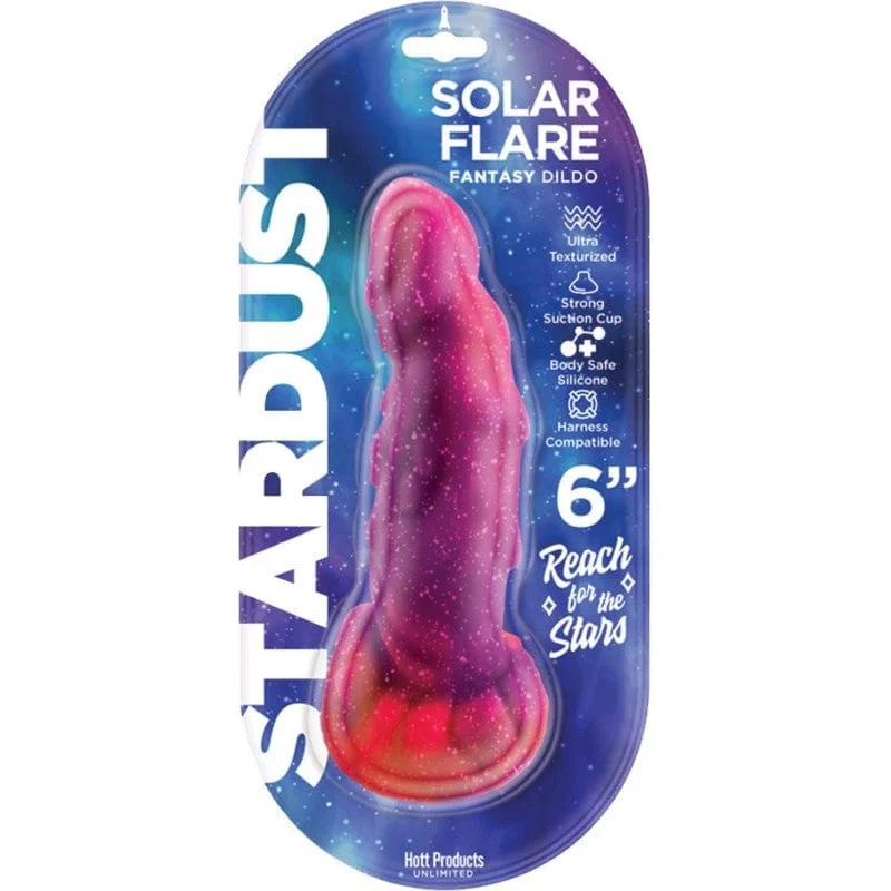 lifelike glass matte dildo-Dildo - Hott Products - Stardust Solar Flare- 6 pouces