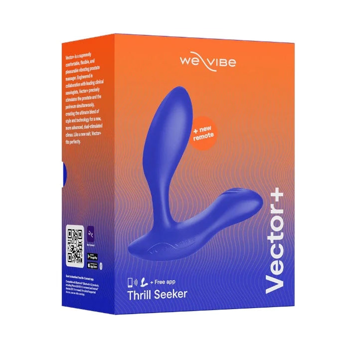 Anal toys for safe thrill-We-Vibe ''Vector +'' Vibrating Prostate Massager -Royal Blue