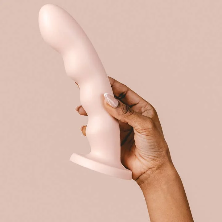 textured glass silver dildo-The Natural Love Company Dill Ribbed Dildo with Suction Cup