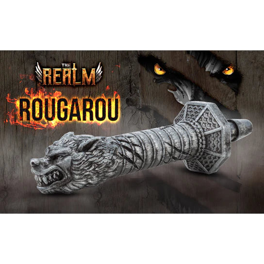 ribbed glass bumpy dildo-Realm Rougarou Werewolf Dildo Handle by Blush