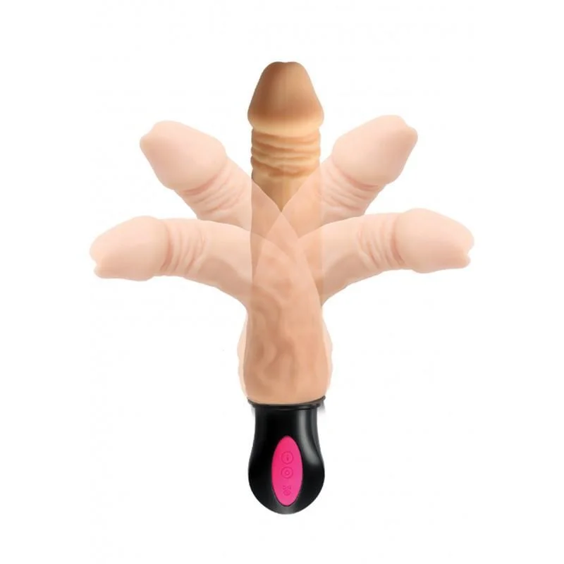 thick rubber lifelike dildo-Skinsations Heat Seeker Flexible Warming Dildo 8