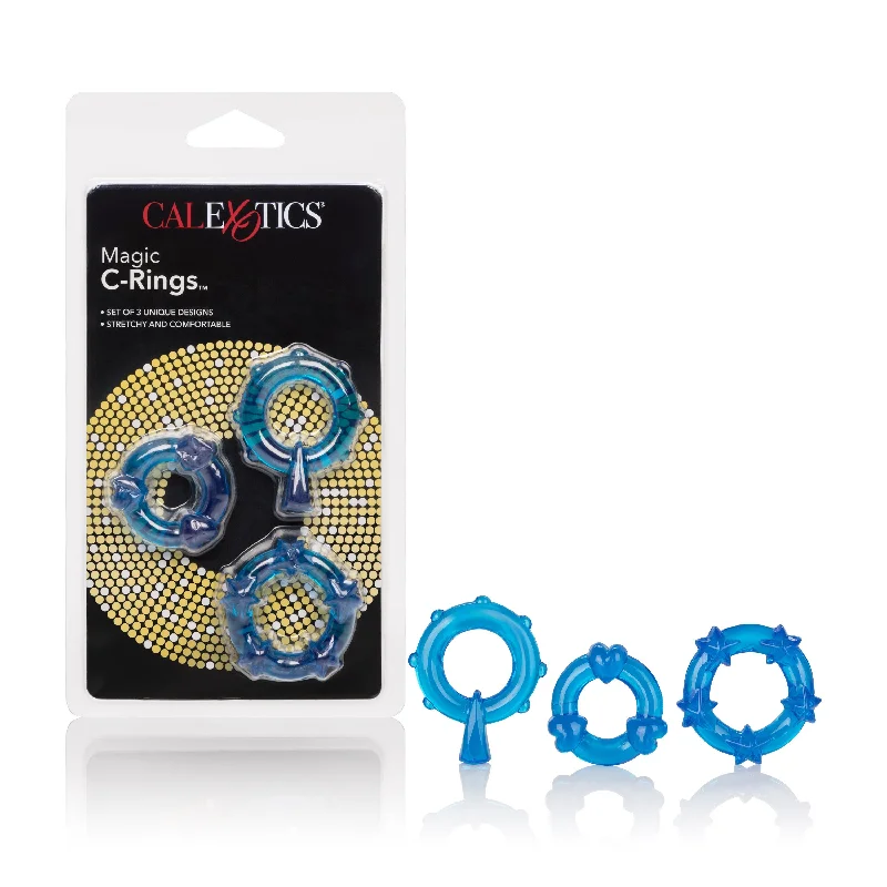 cock ring with eco play-Magic C-Rings - Blue