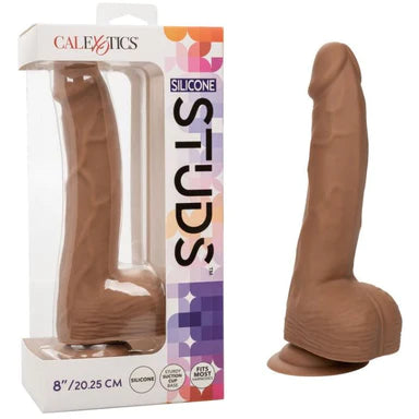 firm glass fantasy dildo-Studs Realistic Dildo 8" by Cal Exotics