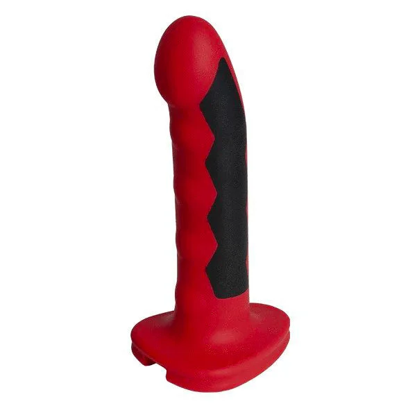 bumpy silicone red dildo-ElectraStim Silicone Fusion Komodo Dildo