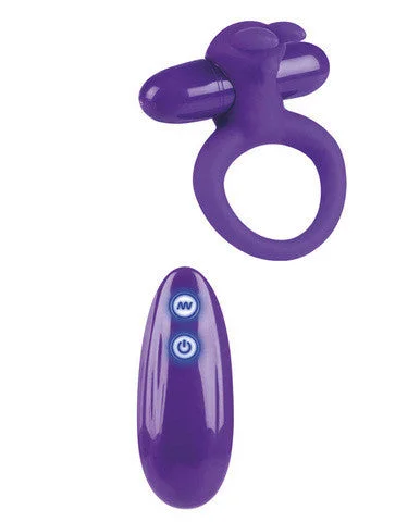 cock ring with soft hum-Entice Adelle - Purple