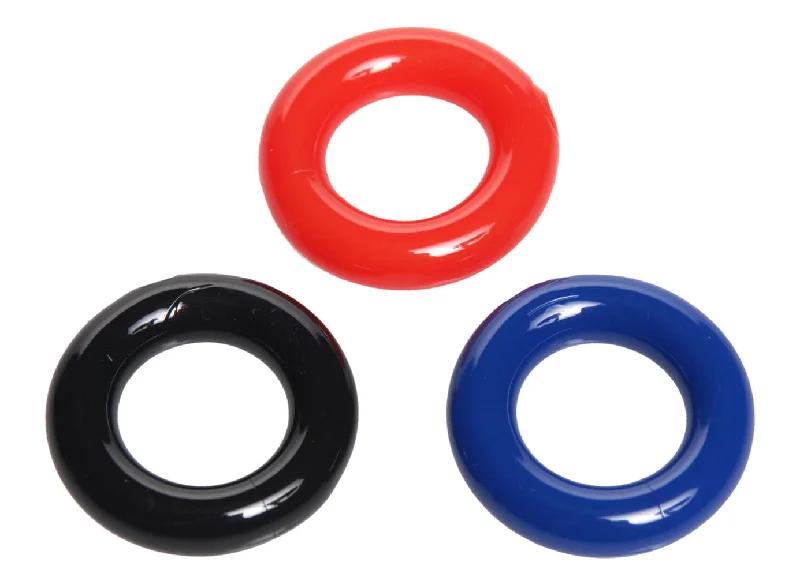 cock ring with slim fun-Stretchy Cock Ring 3 Pack