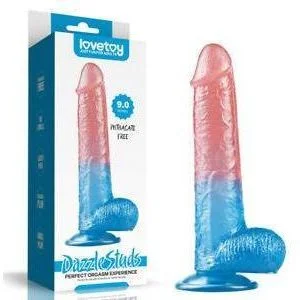 lifelike glass ribbed dildo-Dildo - Dazzle Studs - 9 pouces