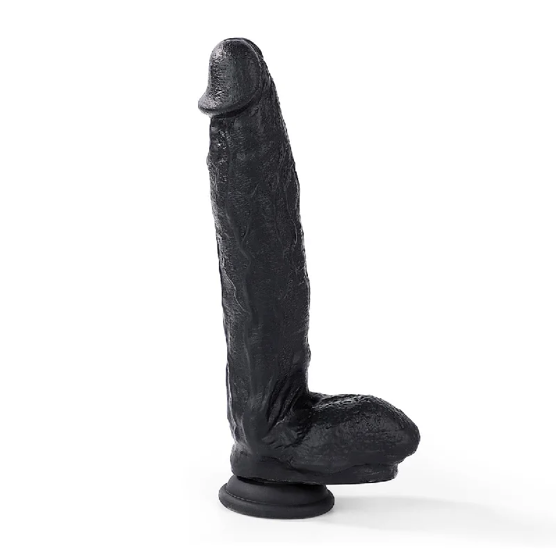 vibrating glass black dildo-10.6 Inch Black Dildo | Huge Black Dildo