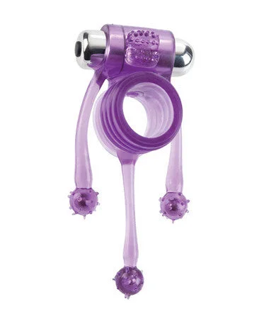 cock ring for sexy play-Nick Hawk Gigolo Vibrating Hawk Enhancer - Purple