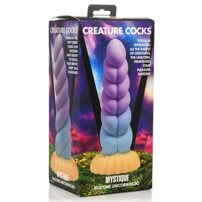 realistic glass thick dildo-Creature Cocks Mystique Dildo by XR