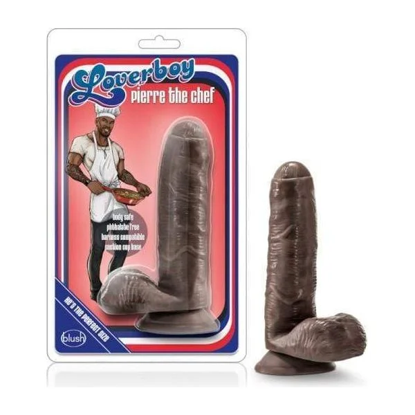 veined glass fantasy dildo-Dildo - Loverboy - Pierre The Chef - 7 pouces