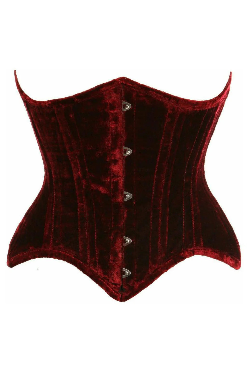 corset with side applique-Top Drawer Velvet Curvy Underbust Corset 2-6X