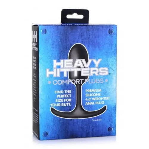 Anal toys with clean joy-Heavy Hitters Oval Premium Silicone Weighted Anal Plug