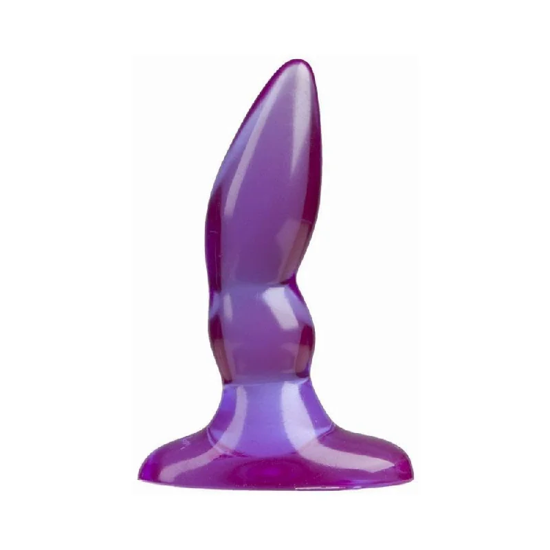 Anal toys with ridge vibe-Anal Plug Jelly Purple