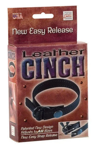 cock ring for entry fun-Leather Cinch