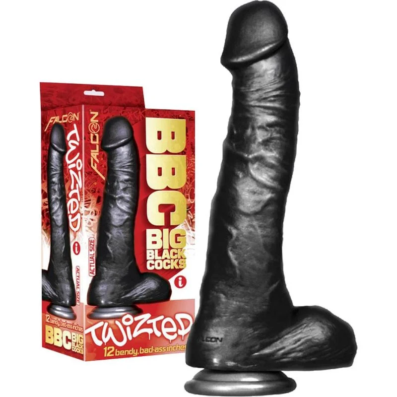 large glass ribbed dildo-Dildo XXL - BBC - Twizted 12"