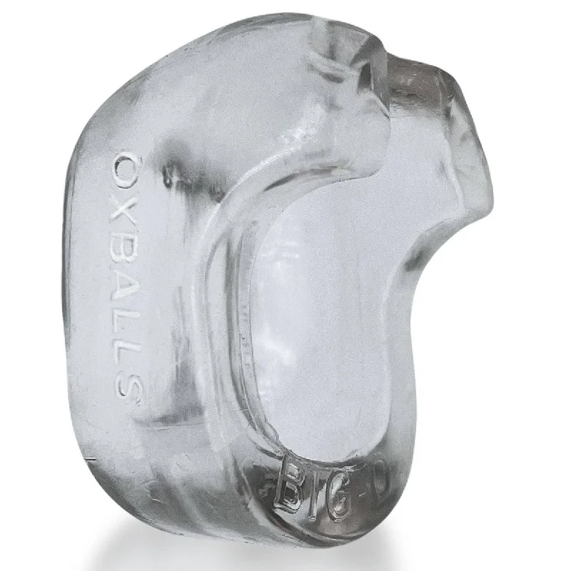 cock ring for solid hold-Oxballs Big-D Shaft Grip Cockring Clear