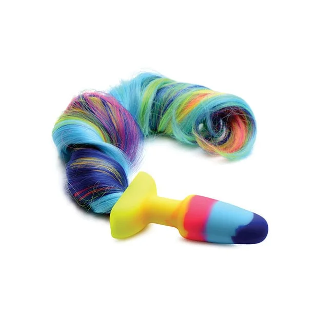 Subtle anal toys shipping-XR - Tailz Rainbow Unicorn Tail Anal Plug (Multi Colour)