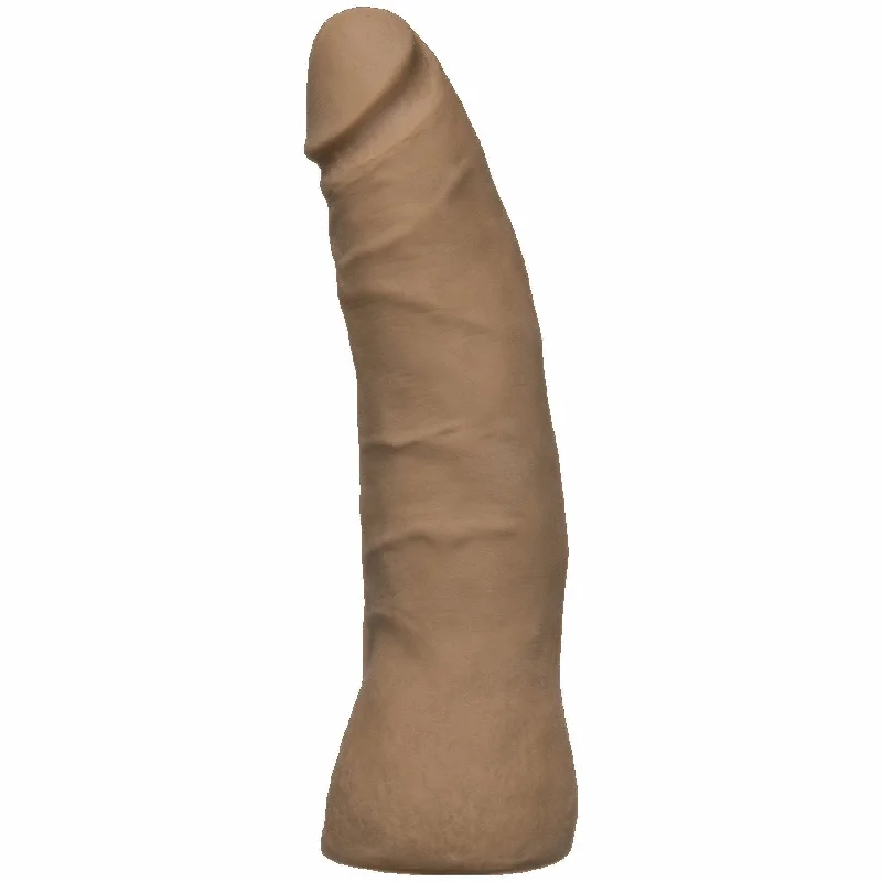 veined silicone pink dildo-Vac U Lock 7in Thin Dong Brown