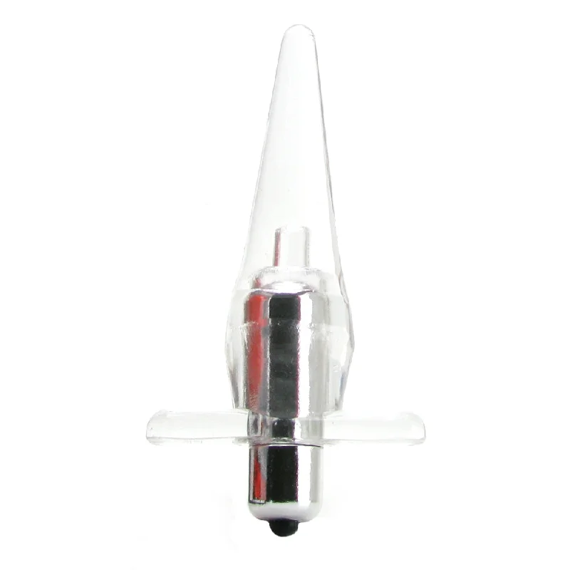 Anal toys with silk joy-Mini Vibro Tease Anal Probe in Clear