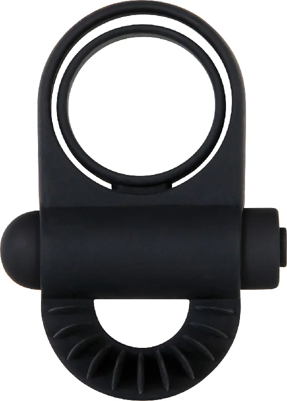 cock ring with raised finish-Bell Ringer Rechargeable Cock Ring