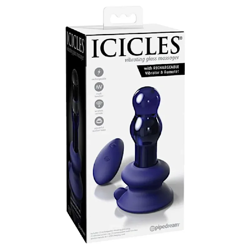 Anal toys with throb modes-Icicles ''No.83'' Glass Plug -Vibe