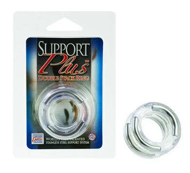 cock ring for heightened pleasure-Support Plus Double Stack Ring