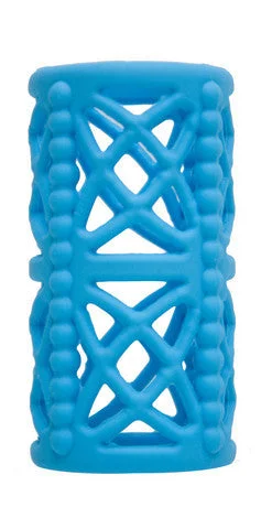 cock ring with low vibes-Simply Silicone Cock Cage - Sky Blue