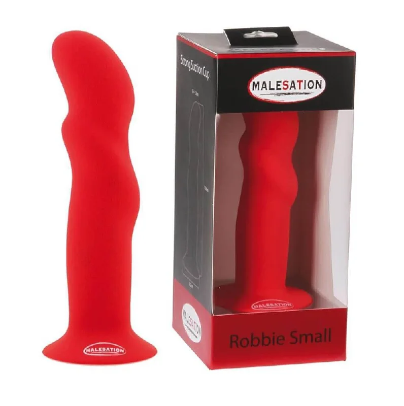 lifelike rubber red dildo-Malesation Robbie Dildo - Red - Small