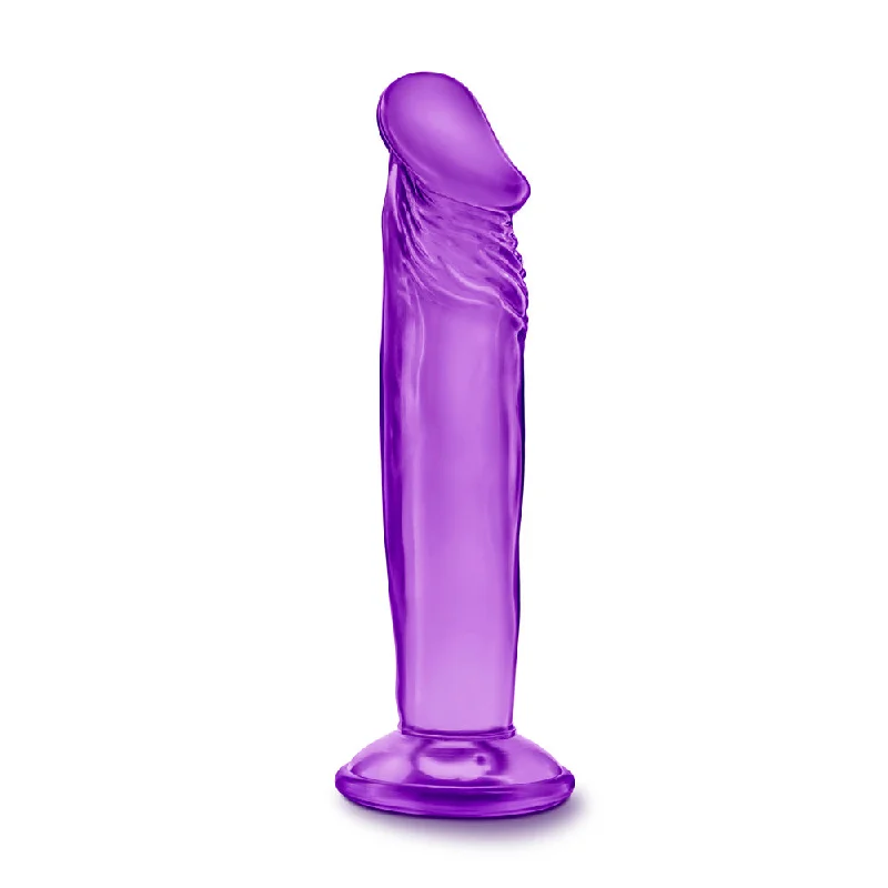 soft silicone glossy dildo-B Yours Sweet N Small 6 Inch Purple Dildo