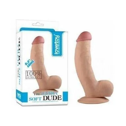 flexible glass yellow dildo-Dildo - The Ultra Soft Dude - 8.5 pouces