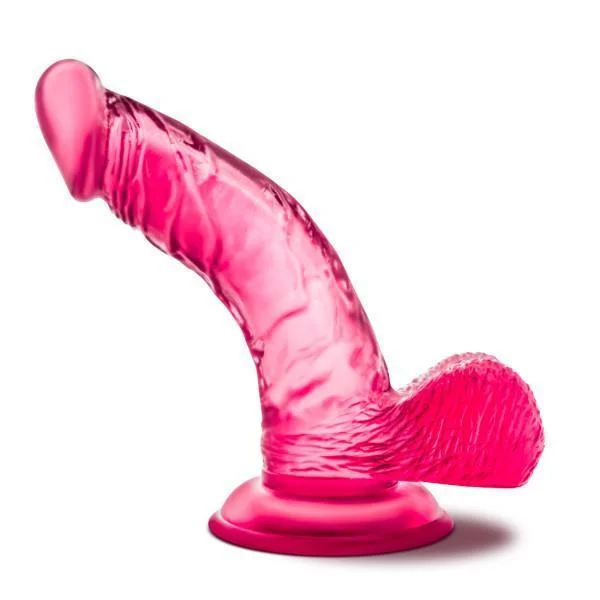 textured rubber black dildo-B Yours Sweet N Hard 8 Pink