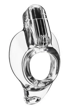 cock ring for shared joy-Orbit Vibrating Body-fit  Stimulator - Clear