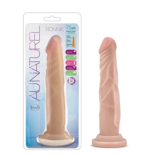 curved rubber red dildo-Dildo - Blush Novelties - Au Naturel Ronnie - 7.5 Pouces